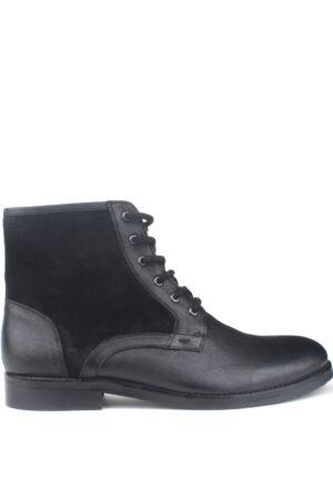 Černé pánské kožené šněrovací boty Paolo Vandini Velikost: 44